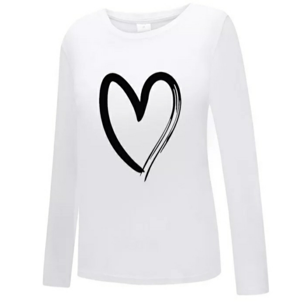 Long sleeve white hat❤tshirt NWT
